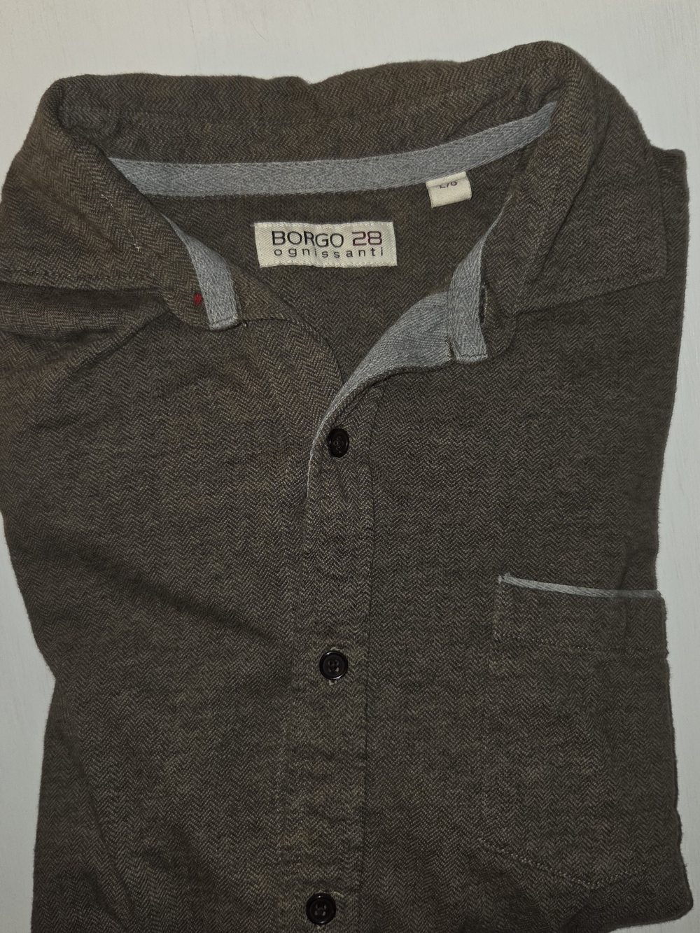 Borgo 28 Ognissanti Long Sleeve Shirt Size Large